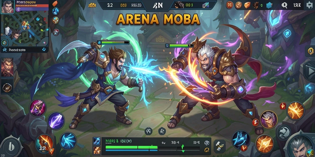 Screenshot 62IDN menampilkan aksi seru di arena MOBA.
