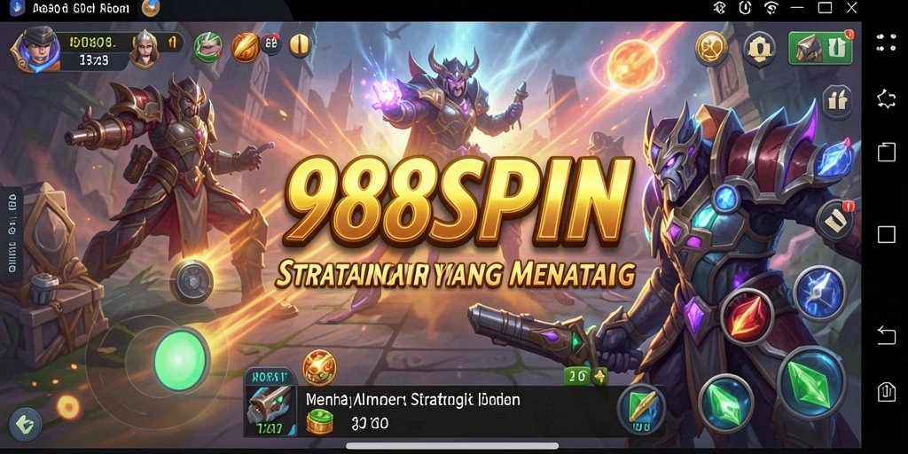 Tampilan gameplay strategis yang mendebarkan