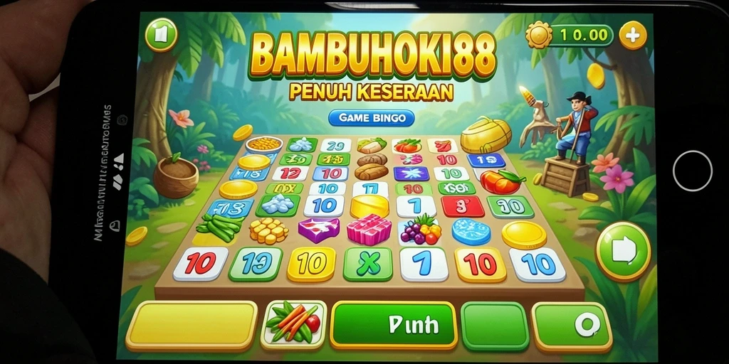 Tampilan utama gameplay <strong>BAMBUHOKI88</strong> yang menampilkan keseruan permainan Bingo.