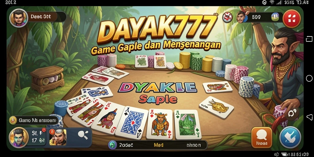Tangkapan layar utama menunjukkan keseruan bermain Gaple di DAYAK777.