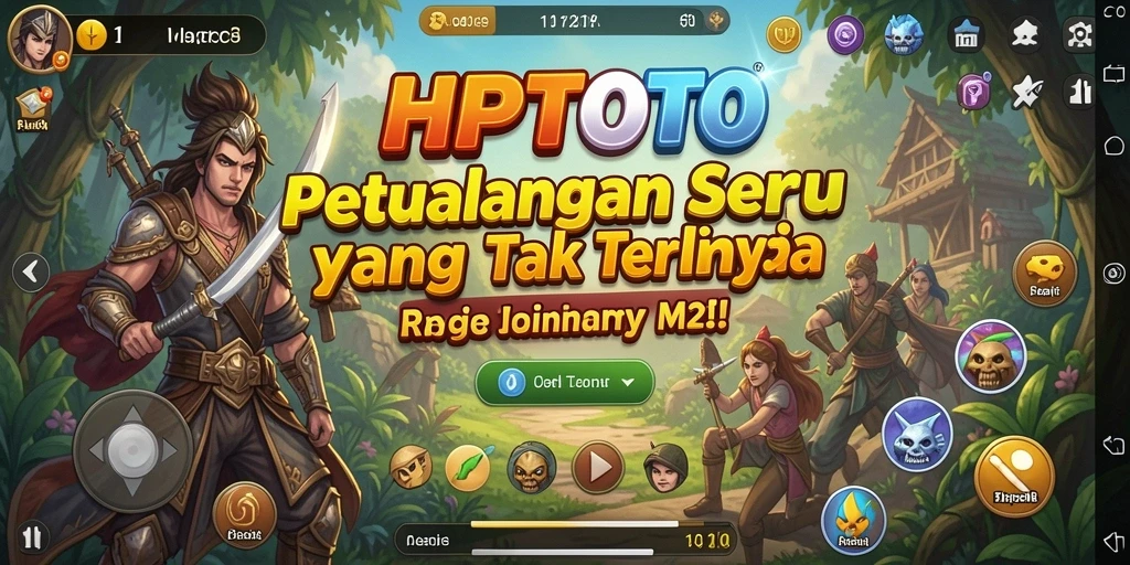 Tangkapan layar utama HPTOTO dengan aksi petualangan seru.