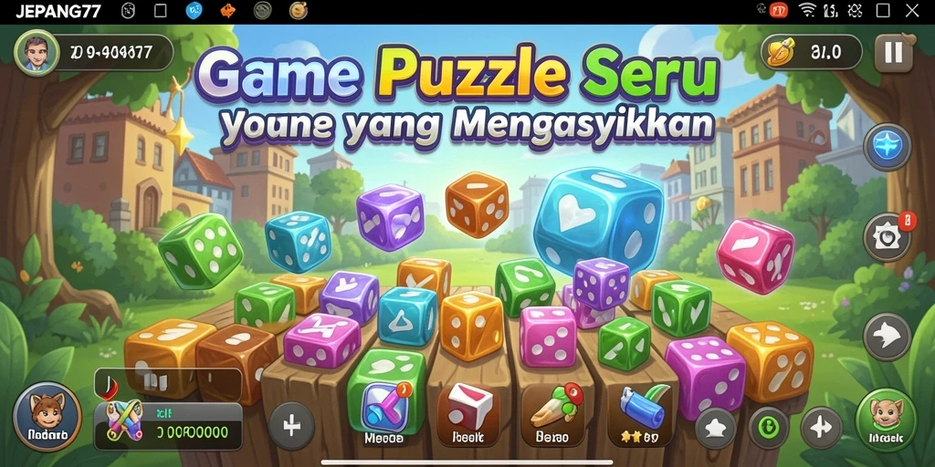 Tampilan gameplay Puzzle yang memukau dan menantang.