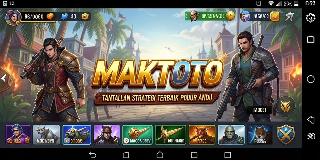 Tampilan gameplay strategi yang mendebarkan dan menarik di MAKTOTO.