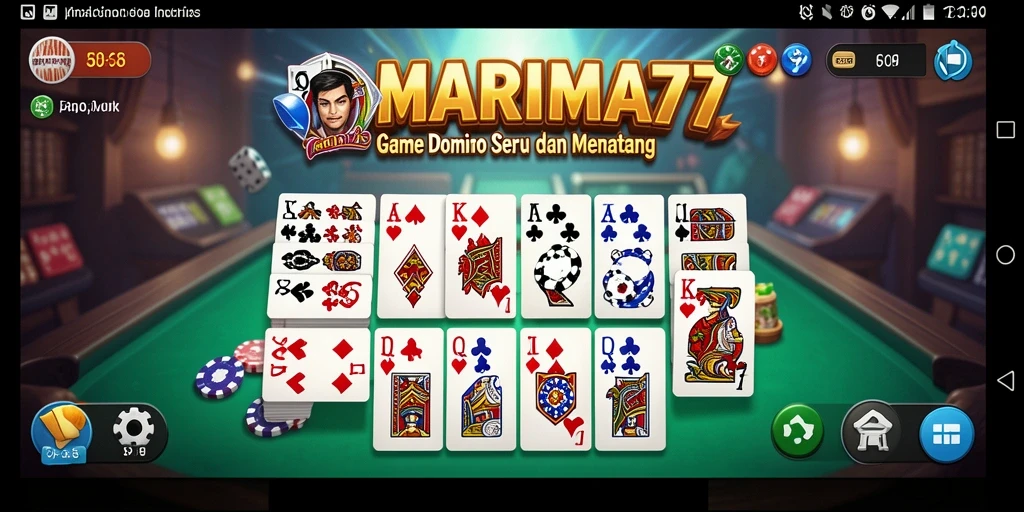 Gameplay menarik dari MARIMA77 saat bermain Domino.