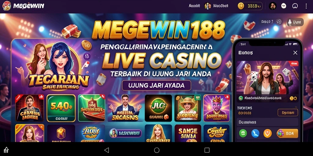 Gameplay seru dengan dealer langsung di MEGEWIN188.