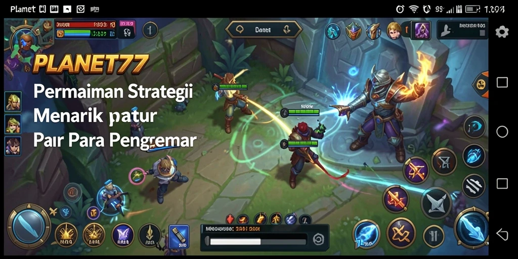Tampilan screenshot PLANET77 menampilkan dinamika permainan strategi yang seru.