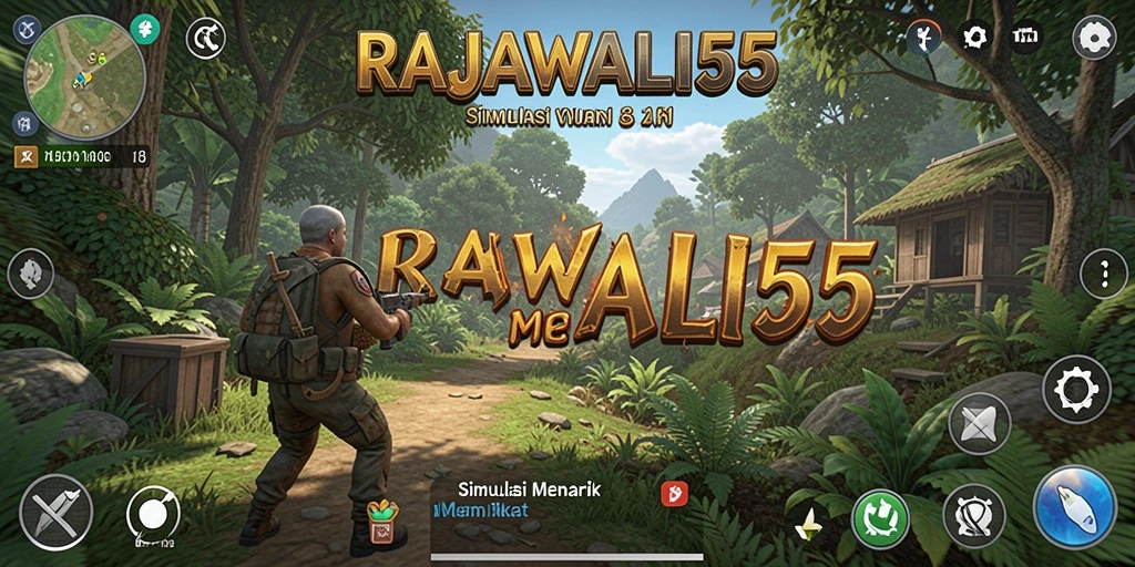 Screenshot gameplay RAJAWALI55 yang menampilkan tantangan simulasi.