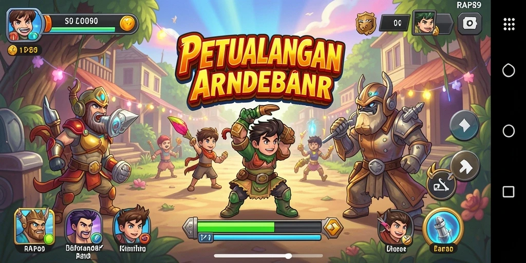 Tampilan gameplay seru dari RAP89 dengan berbagai tantangan menarik.