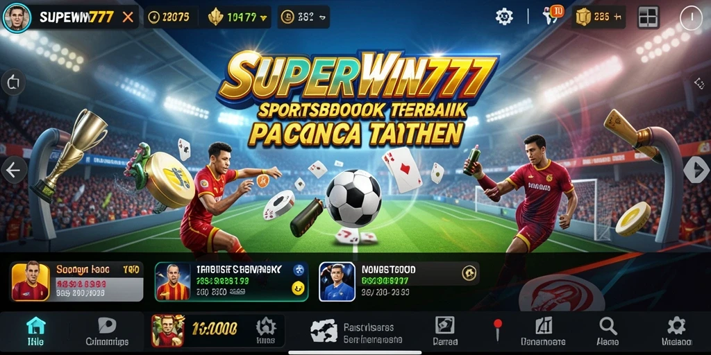 Tampilan menarik dari gameplay Sportsbook SUPERWIN777.