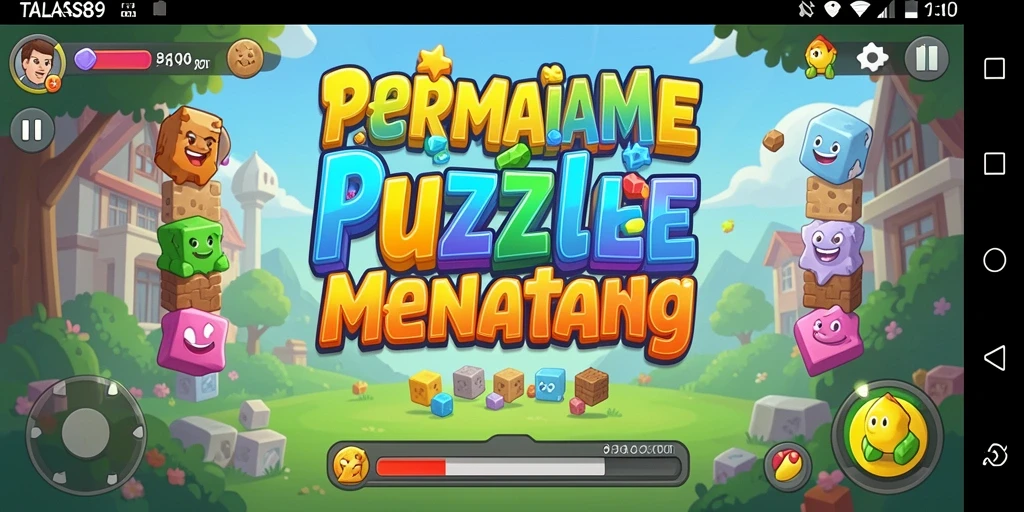 Tampilan gameplay puzzle menantang di TALAS89 yang menarik.