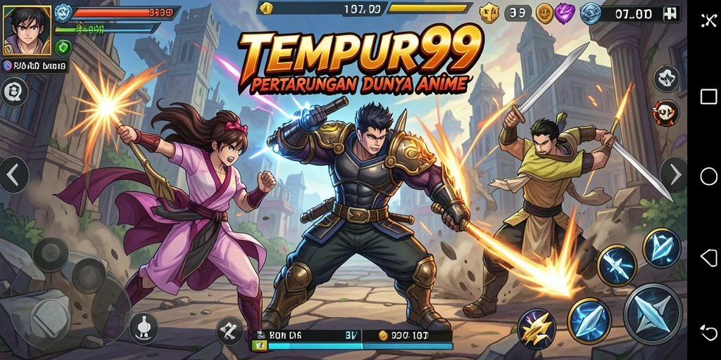 Tampilan gameplay yang seru dan penuh warna dari TEMPUR99.