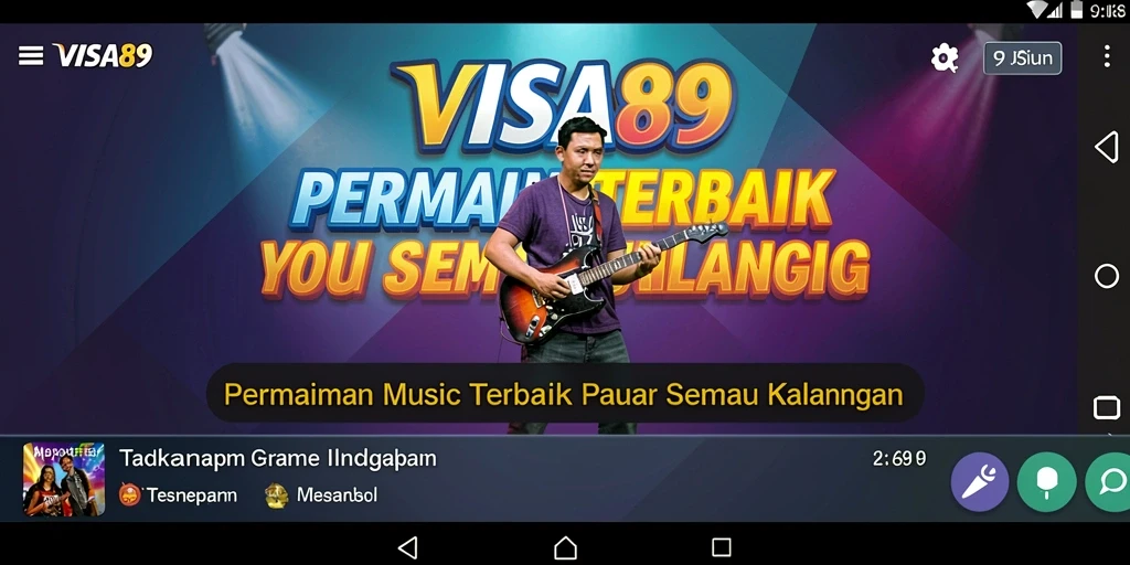 Screenshot gameplay <strong>VISA89</strong> yang menunjukkan keseruan bermain musik.